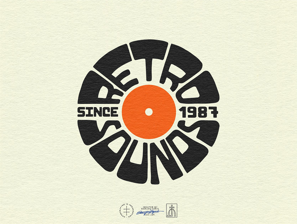 Retro Sounds Logo Design