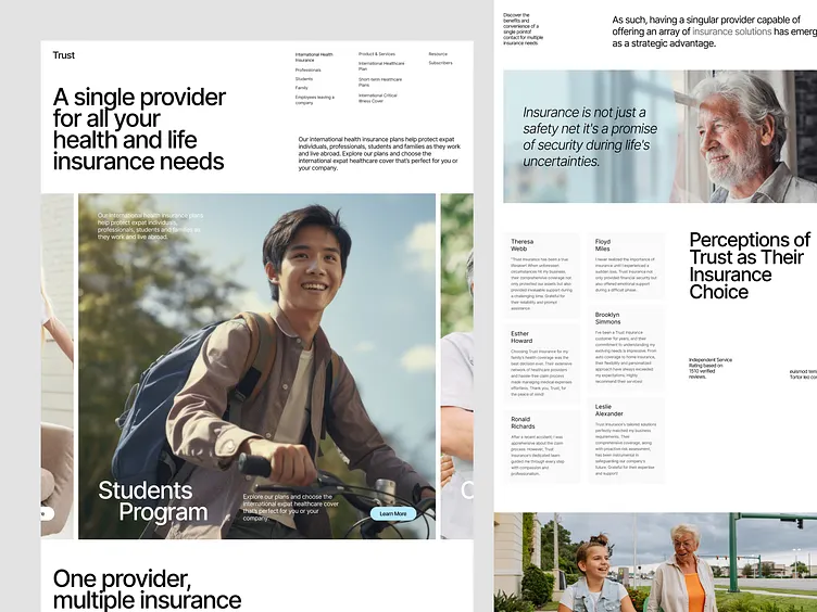 Sitio Web Trust Insurance